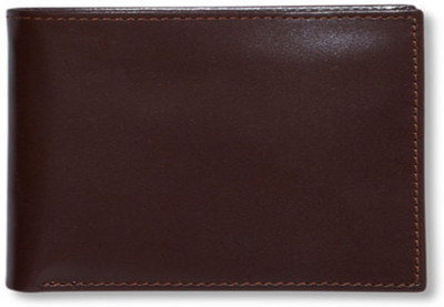 

JVS Men Brown Genuine Leather Money Clip(6 Card Slots)