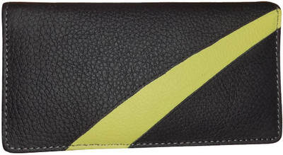 

Style 98 Women Casual Black, Green Genuine Leather Wallet(8 Card Slots)