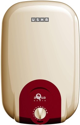 USHA 15 L Storage Water Geyser (AquaGenie 5-Star Rated 15-Litre Storage Water Heater (Ivory Wine), Multicolor)