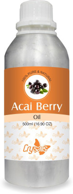 

Crysalis ACAI BERRY OIL 100% NATURAL PURE UNDILUTED UNCUT CARRIER OIL(500 ml)