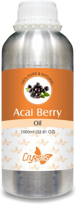 

Crysalis ACAI BERRY OIL 100% NATURAL PURE UNDILUTED UNCUT CARRIER OIL(1000 ml)