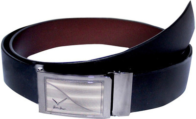 

HD Men Casual Black Fabric Reversible Belt
