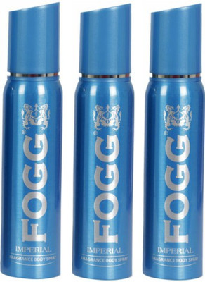 

Fogg Imperial Deodorant Combo Pack of 3 Body Spray - For Men(360 ml, Pack of 3)