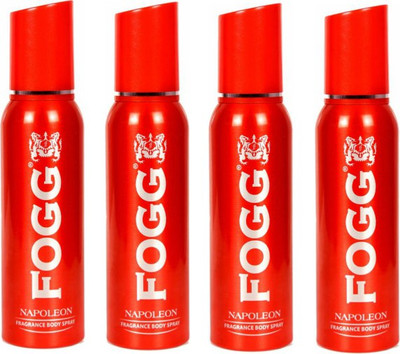 

Fogg Napoleon Deodorant Combo Pack of 4 Body Spray - For Men(480 ml, Pack of 4)