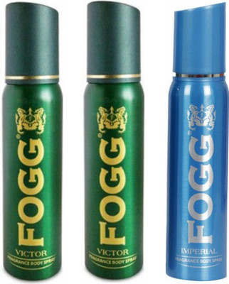 

Fogg 2 Victor and 1 Imperial Deodorant Combo Pack of 3 Body Spray - For Men(360 ml, Pack of 3)