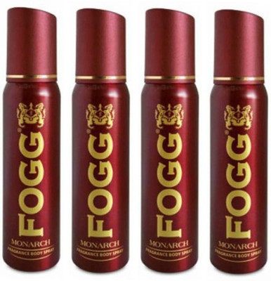 

Fogg Monarch Deodorant Combo Pack of 4 Body Spray - For Men(480 ml, Pack of 4)