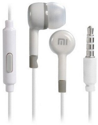 peter india Basic Wired Headset(White, In the Ear)
