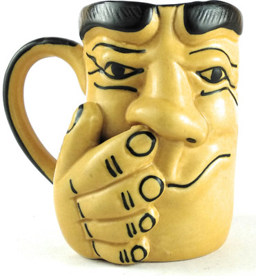 

Weird Wolf Johnny Ceramic Mug(500 ml), Beige