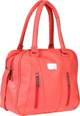 Zapatoz Women Casual Red Leatherette Sling Bag