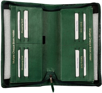 Sukeshcraft Multiple Cheque Book Holder(Multicolor, Green)