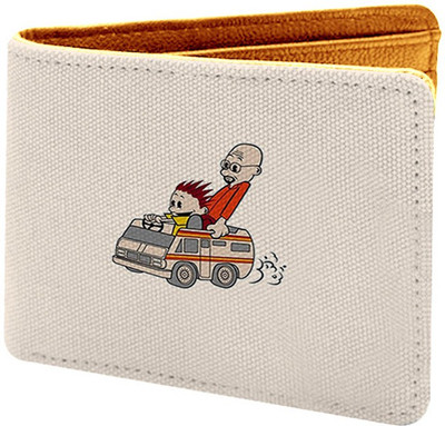 

Azaadcollection Men Multicolor Canvas Wallet(4 Card Slots), Brown-3432