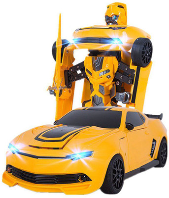 

SPGIFT 2 IN ONE BATTERY OPERATOR TRANSFORM CAR WITH LIGHT AND MUSIC(Yellow)