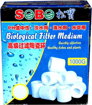 

Sobo Ceramic Ring 1000G aquariam filter Undergravel Aquarium Filter(Biological Filtration for Salt Water and Fresh Water)