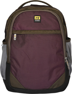 

FB Fashion SB-422 21 L Backpack(Purple, Brown), Brown;purple