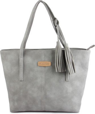 

Aubrey Grey Tote Handbag Shoulder Bag(Grey, 5 L)