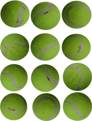 

PTCMart Tennis Ball Set of 12 Tennis Ball(Pack of 12, Multicolor)