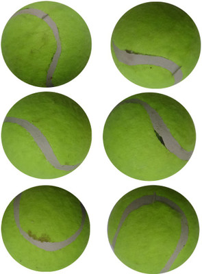 

PTCMart Tennis Ball Set of 6 Tennis Ball(Pack of 6, Multicolor)