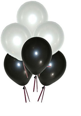 

Shop Online Solid Dual Color Balloons (50 Balloons) (Black & White) Balloon(Multicolor, Pack of 50)
