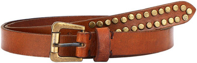 

Aditi Wasan Women Casual Tan Genuine Leather Belt