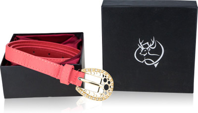 

Zeva Women Casual, Party, Formal Pink Artificial Leather Belt