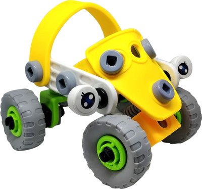 

Montez Build & Play 56 Pcs Unbreakable Block Toy Jeep(Multicolor)