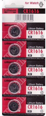 

Divye Electronics Solutions CR1616 Lithium Button Coin Cell Battery 3v (5 Pcs) Camera Lithium-ion(Yes)