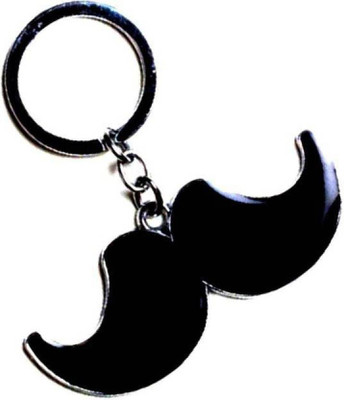 

Madhuraj Bajirao Style Mustache Design/ Mooch Design High Quality Metal Key Chain(Black)