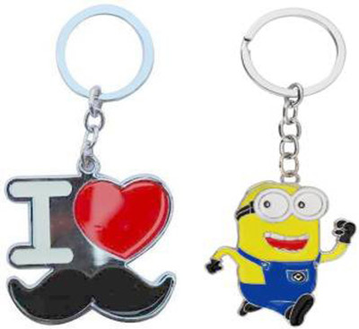 

MGP Fashion I love much with cartoon key chain combo 8 Key Chain(Multicolor)