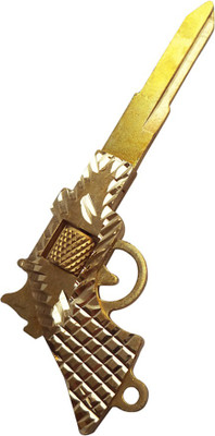 

Almos Gun Shape Keyring Block Right Side Cut Key Chain