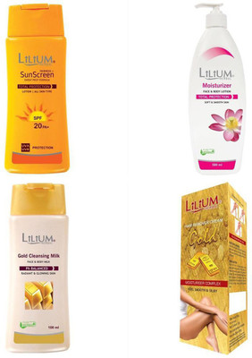 

Lilium Super Speciality Skin Care Combo - Set Of 4 Pc(Set of 4)