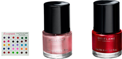 

Oriflame Sweden Bindi with mini pure colour nail polishes(Set of 3)