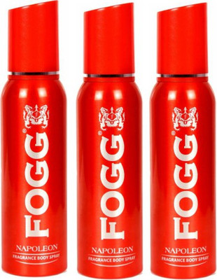 

Fogg Napoleon Deodorant Combo Pack of 3 Body Spray - For Men(360 ml, Pack of 3)