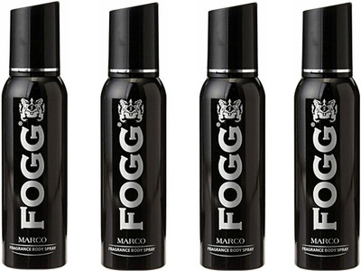 

Fogg Marco Deodorant Combo Pack of 4 Body Spray - For Men(480 ml, Pack of 4)