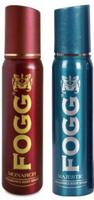 

Fogg 1 Monarch and 1 Majestic Deodorant Combo Pack of 2 Body Spray - For Men(240 ml, Pack of 2)