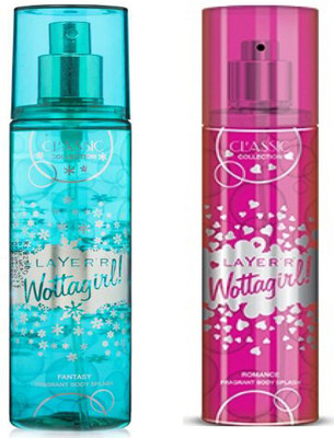 

LAYERR WOTTAGIRL ROMANCE FRAGRANT BODY SPLASH + WOTTAGIRL FANTASY FRAGRANT BODY SPLASH Body Spray - For Women(135 ml)