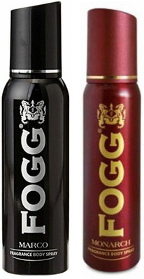 

Fogg 1 Marco and 1 Monarch Deodorant Combo Pack of 2 Body Spray - For Men(240 ml, Pack of 2)