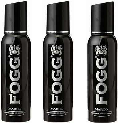 

Fogg Marco Deodorant Combo Pack of 3 Body Spray - For Men(360 ml, Pack of 3)
