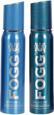 

Fogg 1 Imperial and 1 Majestic Deodorant Combo Pack of 2 Body Spray - For Men(240 ml, Pack of 2)