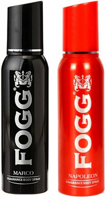 

Fogg 1 Marco and 1 Napoleon Deodorant Combo Pack of 2 Body Spray - For Men(240 ml, Pack of 2)