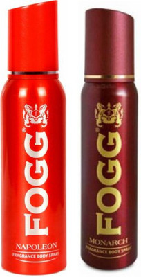 

Fogg 1 Napoleon and 1 Monarch Deodorant Combo Pack of 2 Body Spray - For Men(240 ml, Pack of 2)