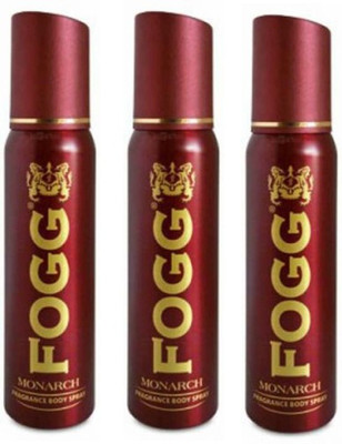 Fogg Monarch Deodorant Combo Pack of 3 Body Spray - For Men(360 ml, Pack of 3)