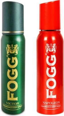 

Fogg 1 Victor and 1 Napoleon Deodorant Combo Pack of 2 Body Spray - For Men(240 ml, Pack of 2)