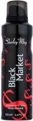 

Shirley may Black Market Body Spray - For Men(200 ml)