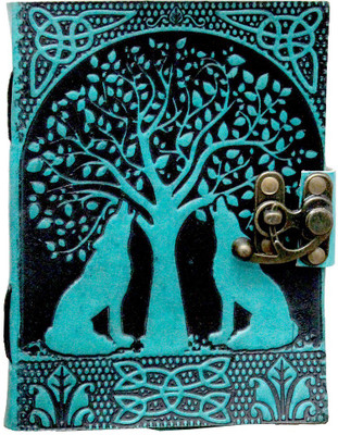 

Pranjals House A5 Diary(leather journal diary, black & Blue)