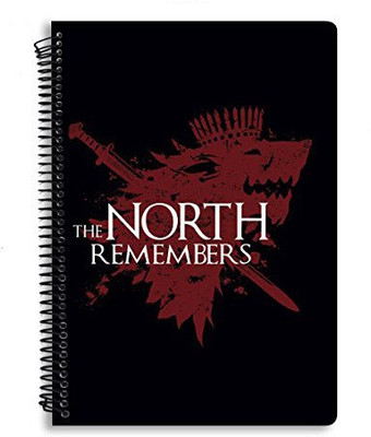 

MC SID RAZZ B5 Notebook(Redwolf Official "Game Of Thrones " - North Remembers - Plain B5 Notebook , licensed by HBO (Home Of Box Office) , USA …, Multicolor)