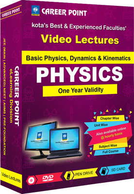 

Career Point Kota NEET | JEE Video Lectures Basic Physics,Dynamics & Kinematics (1 Year) By Career Point Kota(USB Flash Drive)