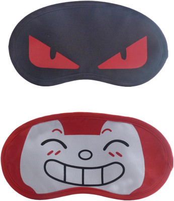 

Jenna RedEye-RedHappyCartoon Travel Sleeping Eye Cover Blindfold (Pack of 2)(2 g)