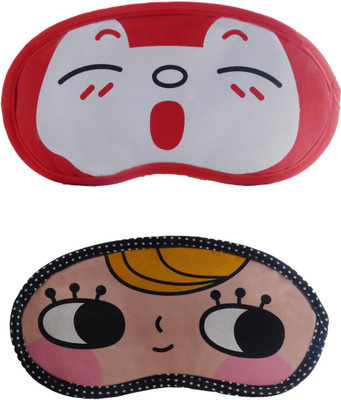 

Jenna RedSleepy-YellowHairHappyCartoon Travel Sleeping Eye Cover Blindfold (Pack of 2)(2 g)