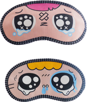 

Jenna P_Inju-Y_TearyEyeCartoon Travel Sleeping Eye Cover Blindfold (Pack of 2)(2 g)