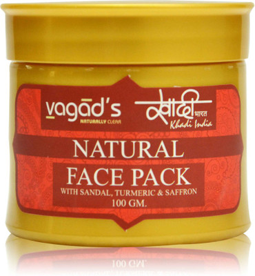 vagad's khadi sandal turmeric& safron herbal face pack(100 g) available at flipkart for Rs.80